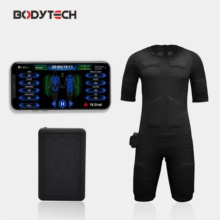 Bodytech Wireless Dry EMS Training Suit App Control Full Body Muscle Stimulator